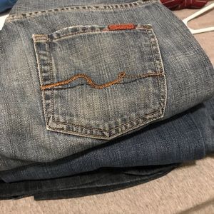Lot of 3 seven for all mankind jeans